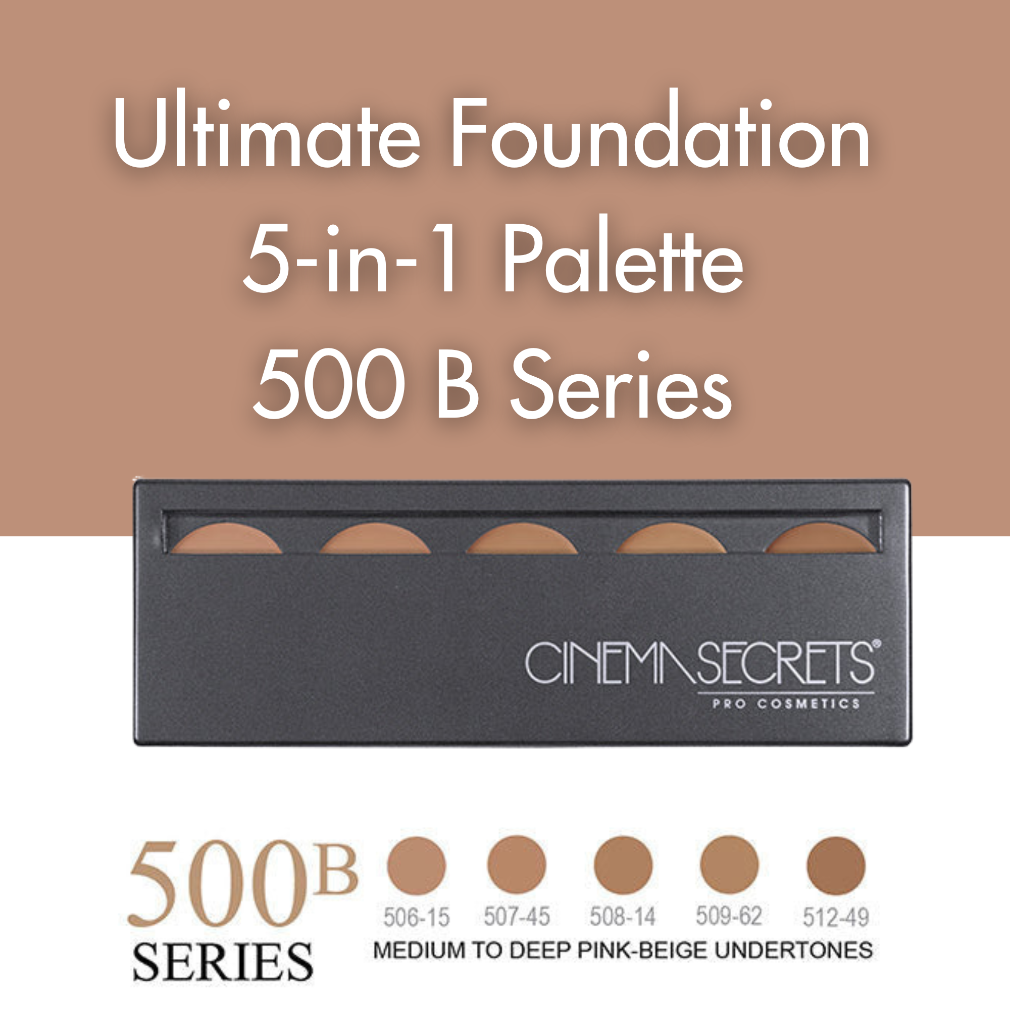Cinema Secrets Ultimate palette fond de teint 500A beige-rosé