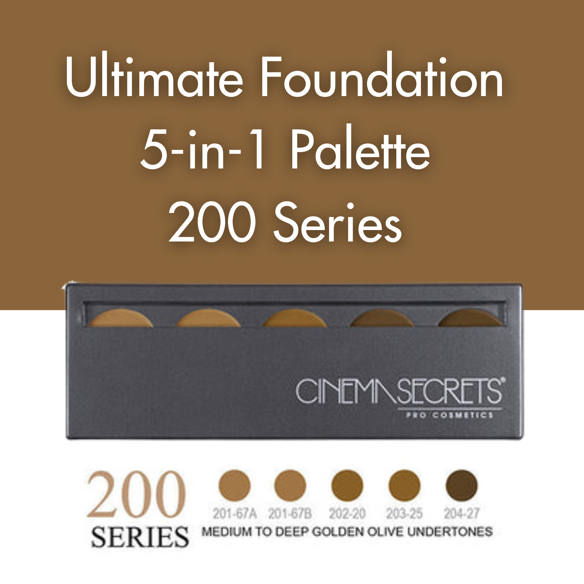 Cinema Secrets Ultimate 5-en-1 palette fond de teint 200 olive