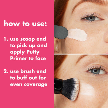 E.L.F Putty Primer Brush pinceau teint double embout spatule