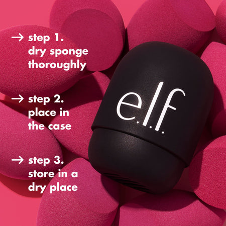 E.L.F. Safe Travels étui éponge maquillage silicone