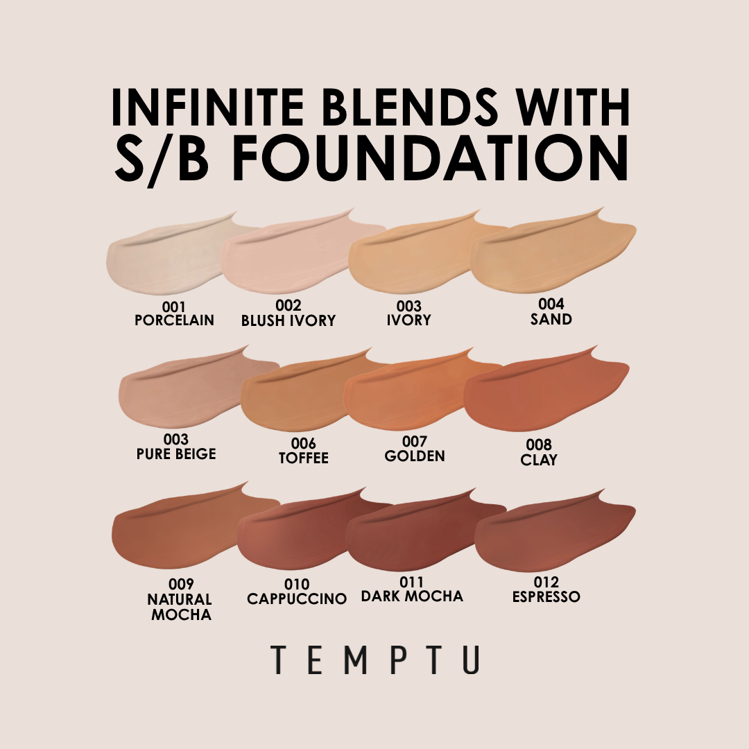 TEMPTU S/B Foundation Starter Set fond de teint airbrush 12 teintes silicone
