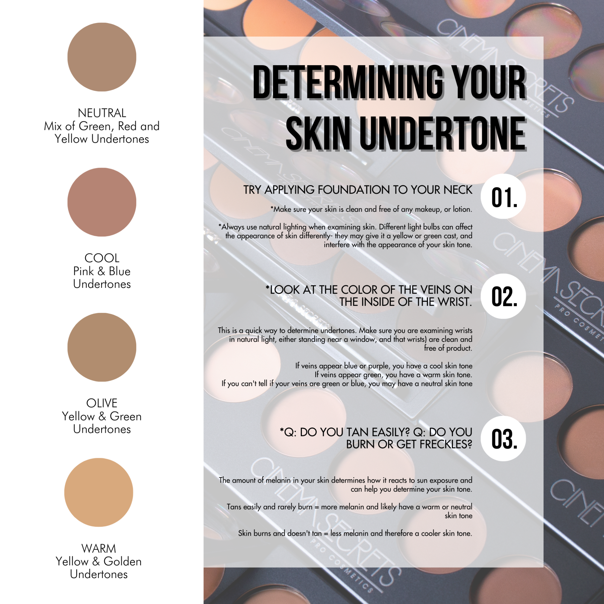Cinema Secrets Ultimate palette fond de teint 500A beige-rosé