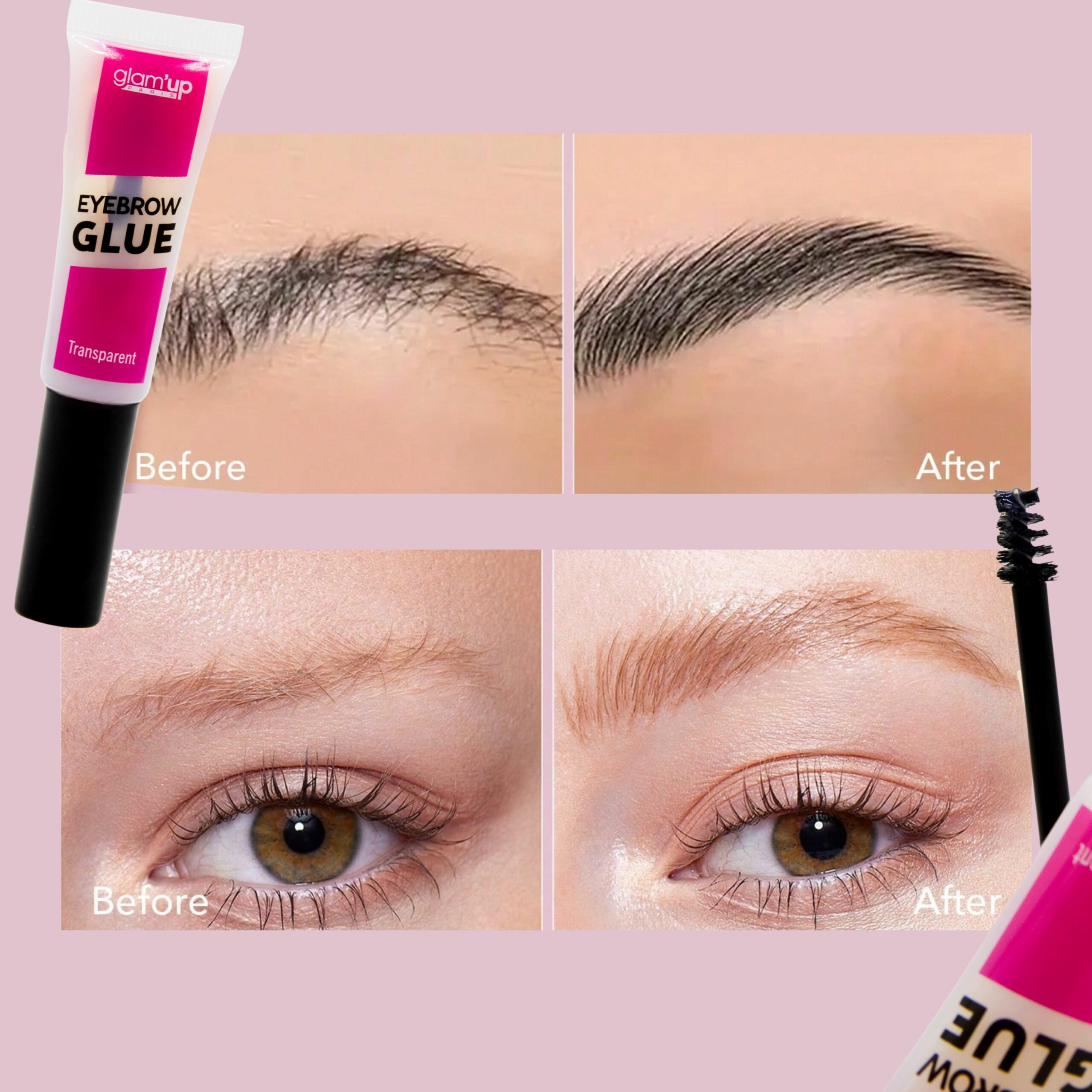 GLAM'UP Le Regard Brow Glue Gel Fixateur Sourcils Transparent