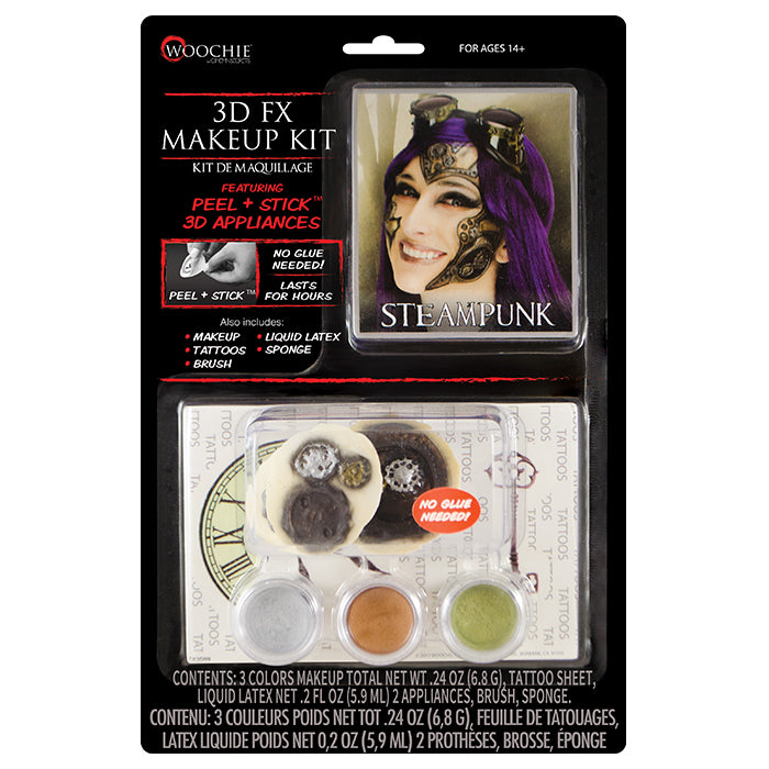 Cinema Secrets Woochie Peel & Stick kit steampunk 3D FX