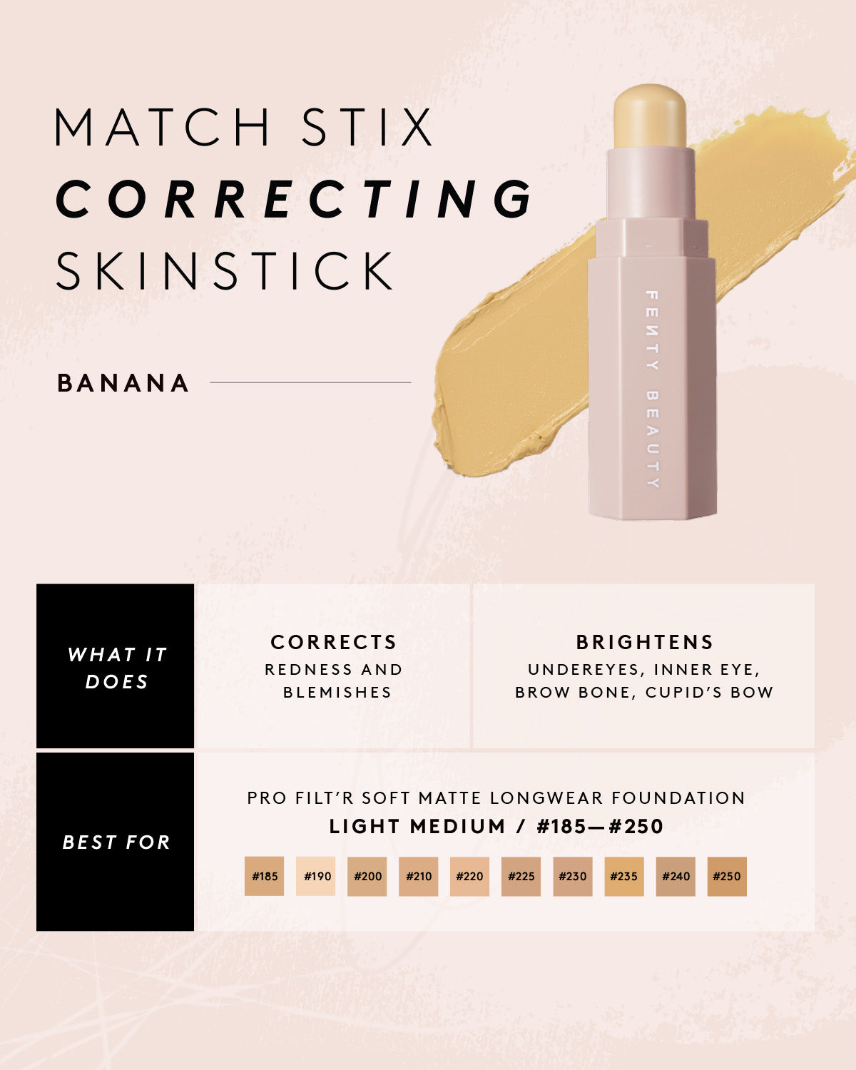 Fenty Beauty Match Stix Sculpt'r Squad trio sticks teint fini mat