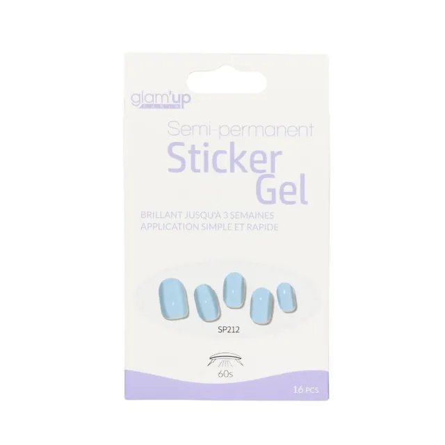Glam'Up Les Ongles sticker gel semi-permanent Baby Boy 16 pièces
