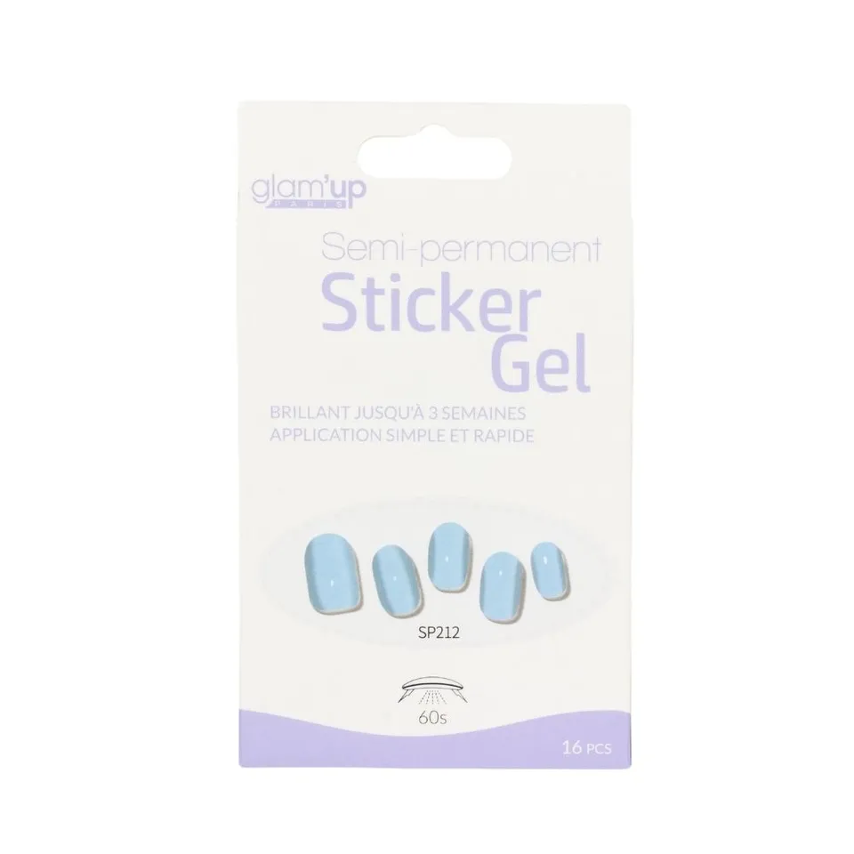 Glam'Up Les Ongles sticker gel semi-permanent Baby Boy 16 pièces