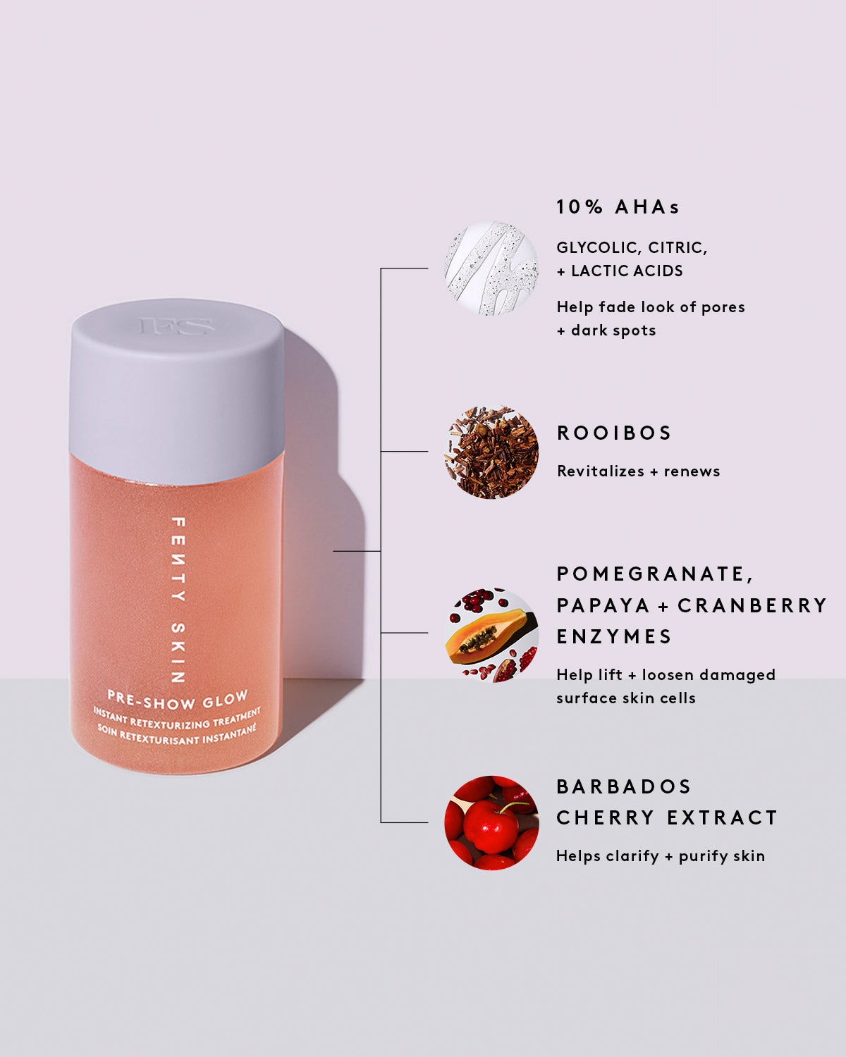 Fenty Pre-Show Glow soin visage AHA 10% 30 mL