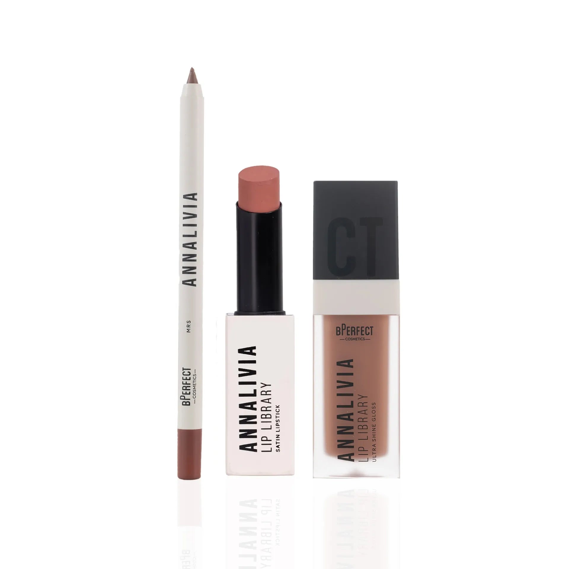 BPerfect x Annalivia Trio Lèvres Wedding Lip nude rosé