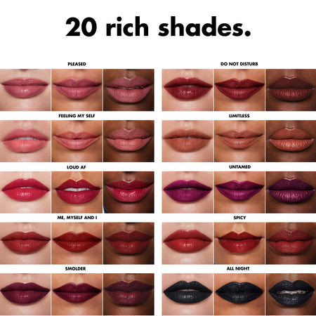 E.L.F. O Face rouge à lèvres satin noir pigmenté