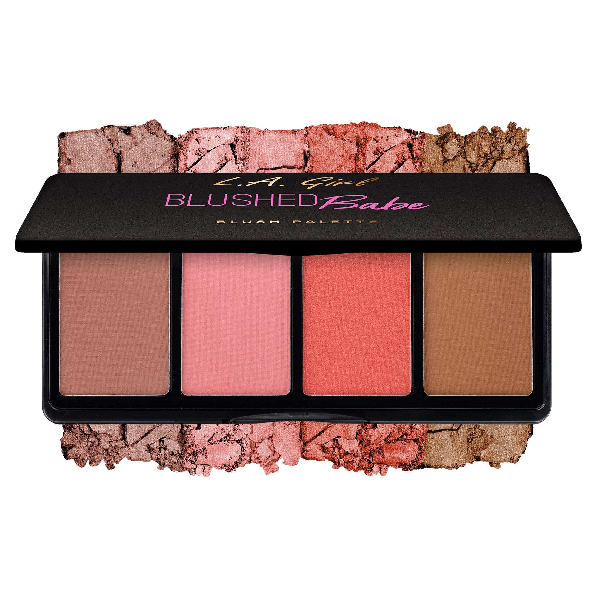 L.A. Girl Blush Fanatic palette blush Island Hottie 4 teintes