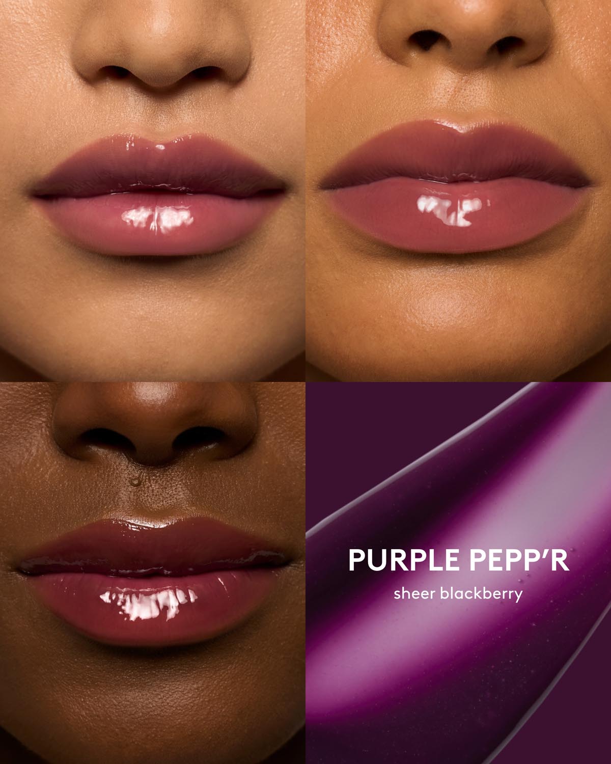 Fenty Beauty Gloss Bomb Heat Luminizer Gloss Purple Pepp'r 9 mL repulpant