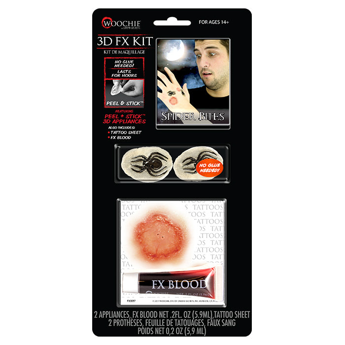 Cinema Secrets Woochie Peel & Stick Kit FX Spider Bite