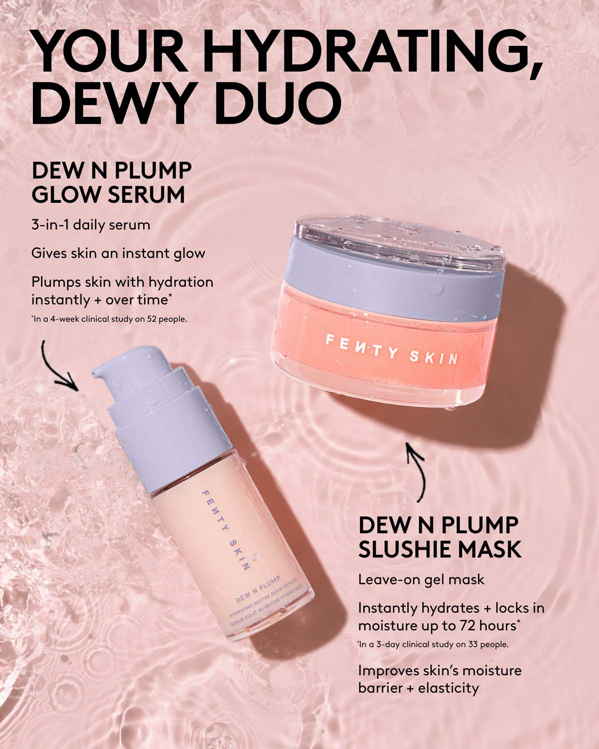 Fenty Skin Day Night Sérum 30 ml + Masque 56 ml Hydratant