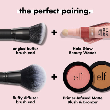 E.L.F. Brushes & Tools Cream & Powder Pinceau Teint Double