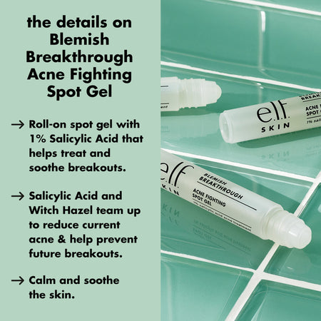 E.L.F. Blemish Breakthrough gel boutons roll-on acné