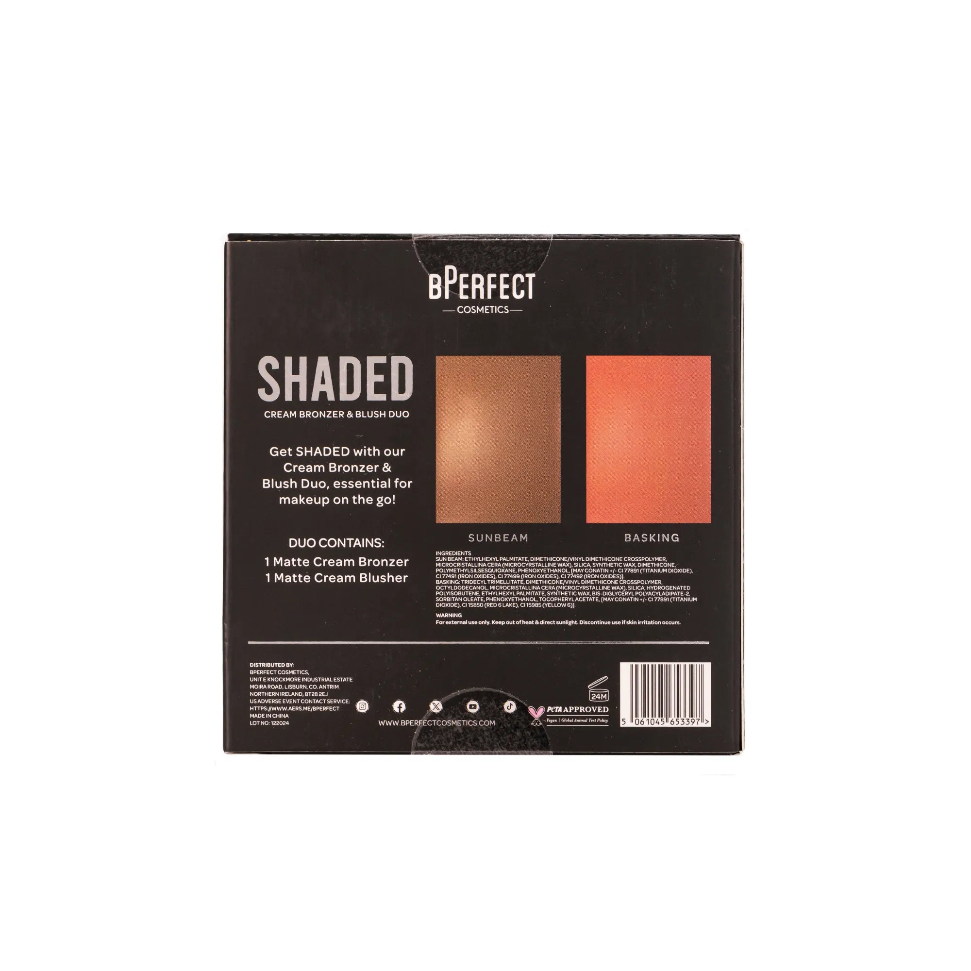 Be Perfect Shaded Duo bronzer et blush crème 01 Light