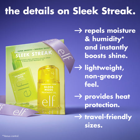 e.l.f. Hair Sleek Streak kit soin cheveux brillance