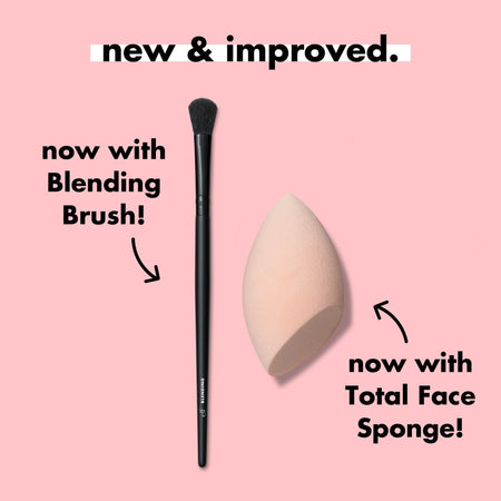 E.L.F. Full Face Set 11 Pinceaux Maquillage Trousse Voyage Teint