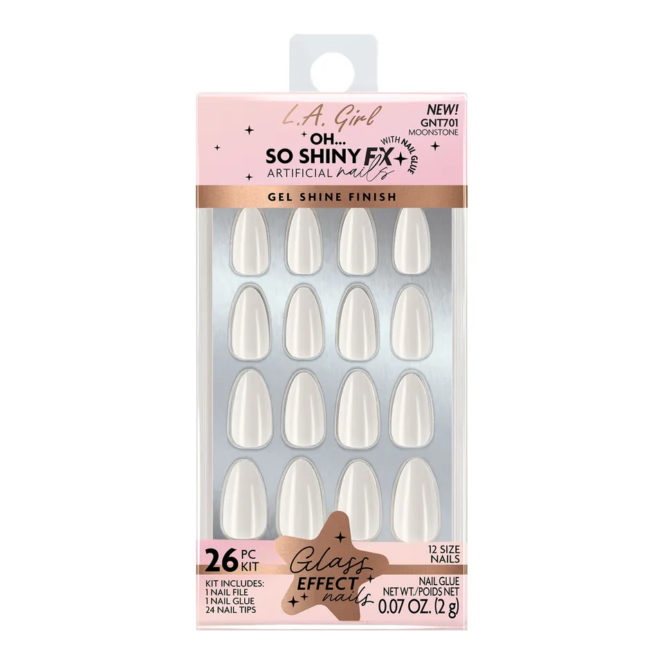 L.A. Girl Nails Oh So Shiny faux ongles Moonstone gel