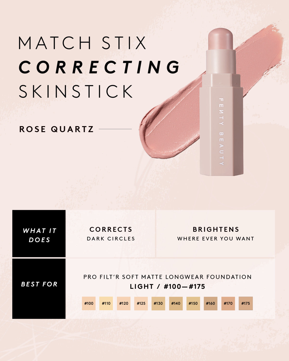 Fenty Beauty Match Stix Sculpt'r Squad trio sticks teint fini mat