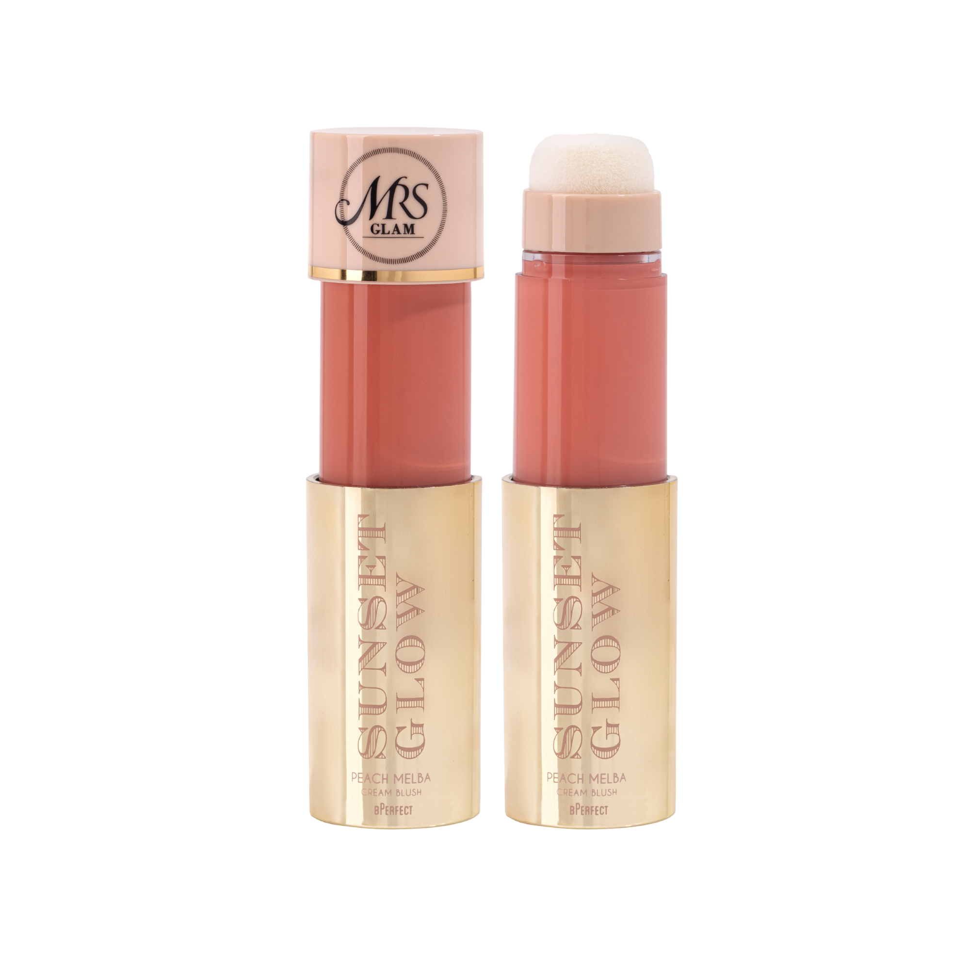Mrs Glam Sunset Glow blush crème éclat lumineux 10 ml