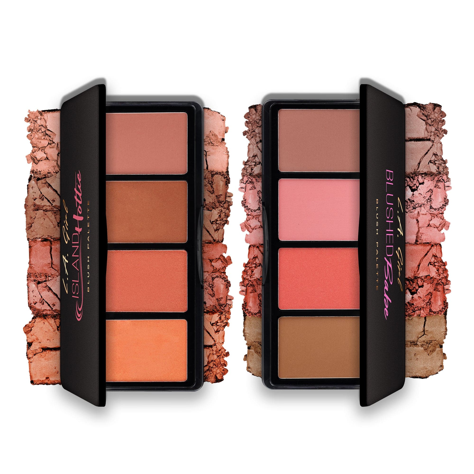L.A. Girl Blush Fanatic palette blush Island Hottie 4 teintes