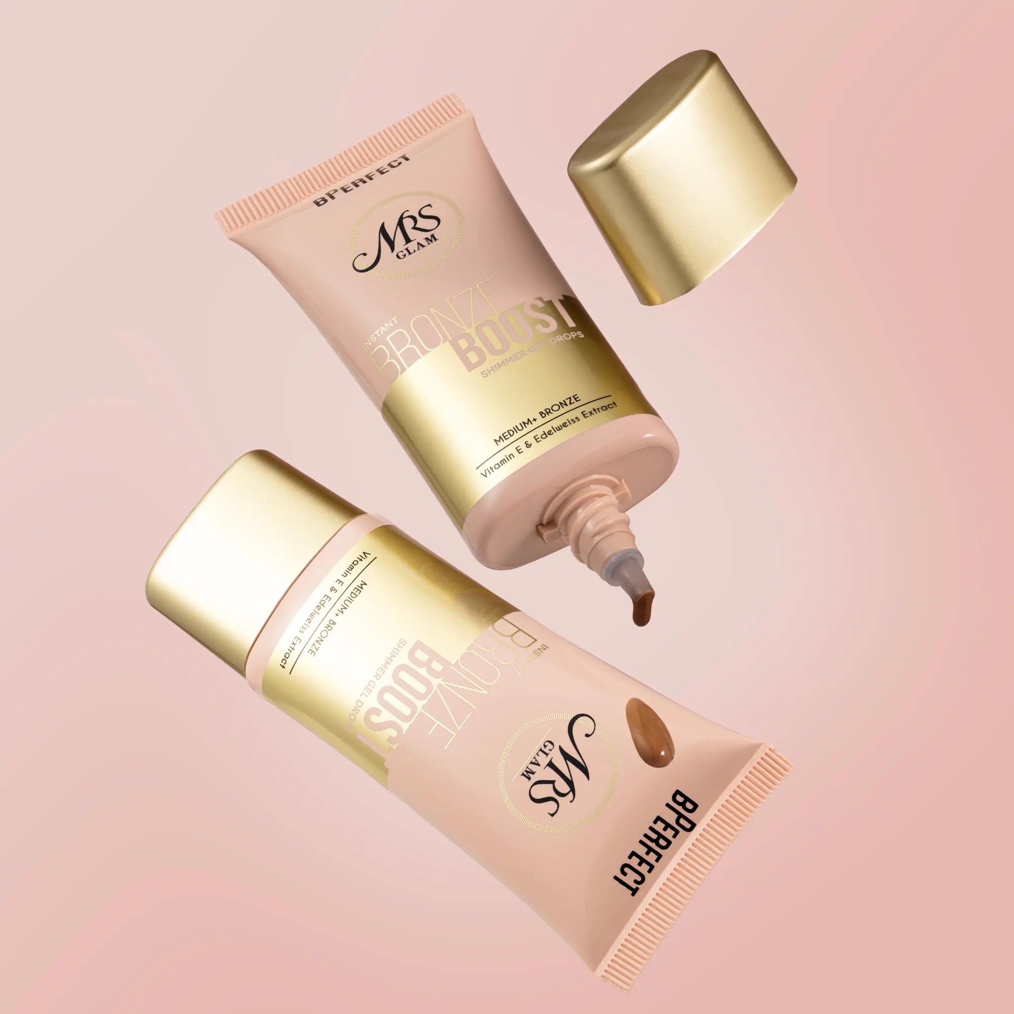 Be Perfect Mrs Glam Instant Bronze Boost gouttes bronzantes Medium