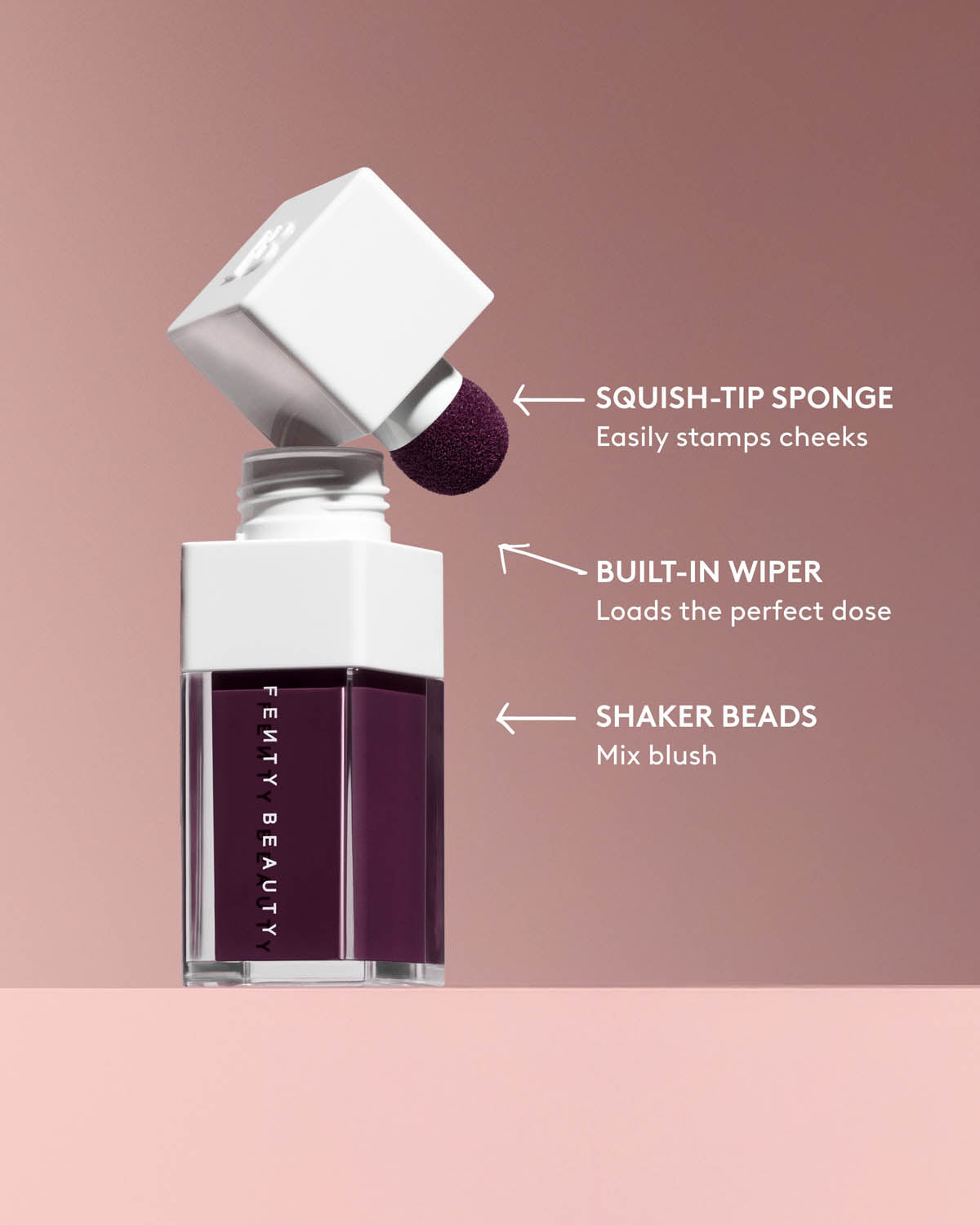 Fenty Beauty Shake N Play Blush Liquide Quit Wine'in Prune