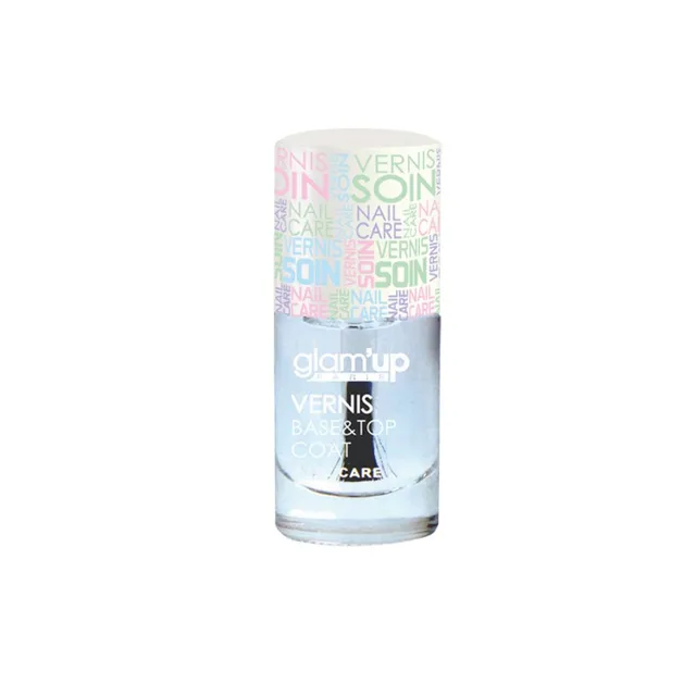 GLAM'UP Les Ongles Vernis Soins Base & Top Coat 2 en 1