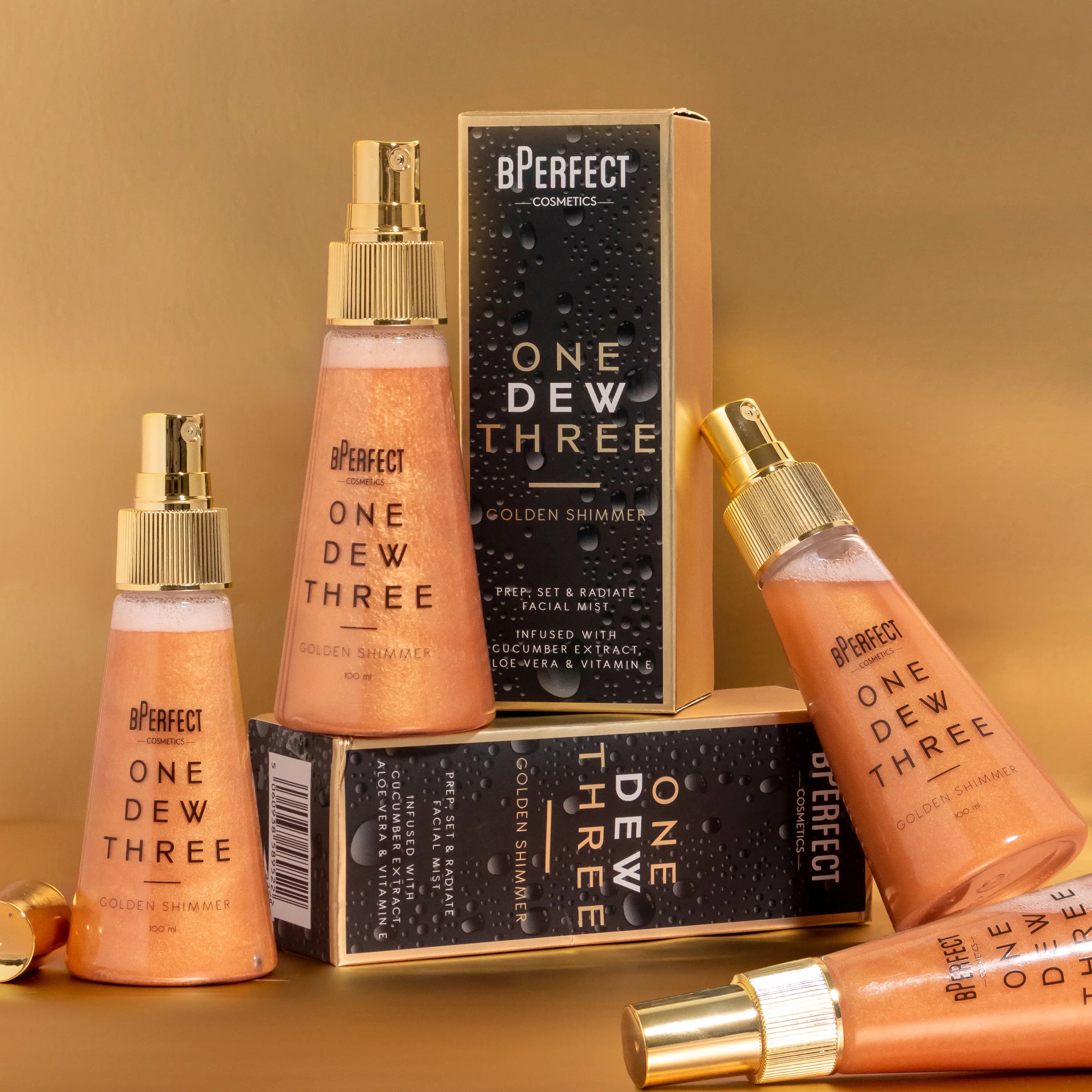 Be Perfect One Dew Three spray fixateur doré 100 ml