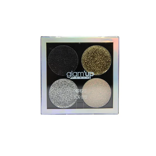 GLAM'UP Le Regard Quatro Glitter palette fards nude 4 nuances