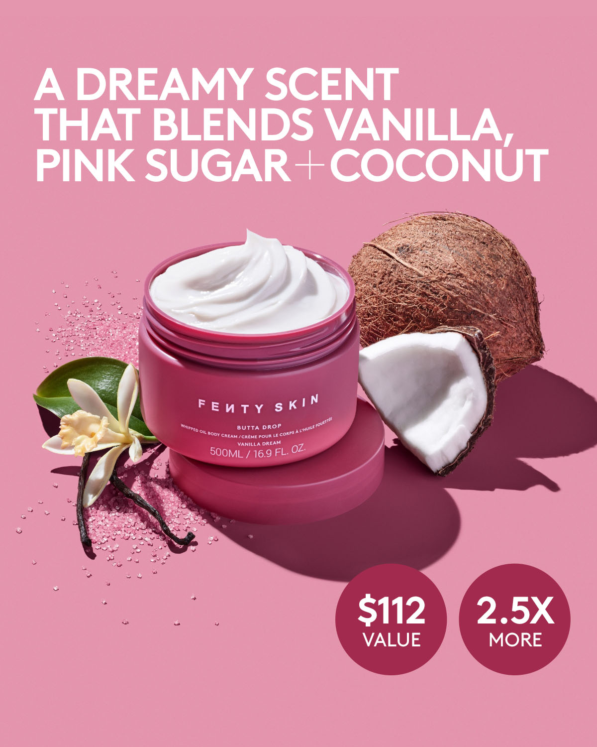 Fenty Butta Drop crème corps Vanilla Dream 500 mL