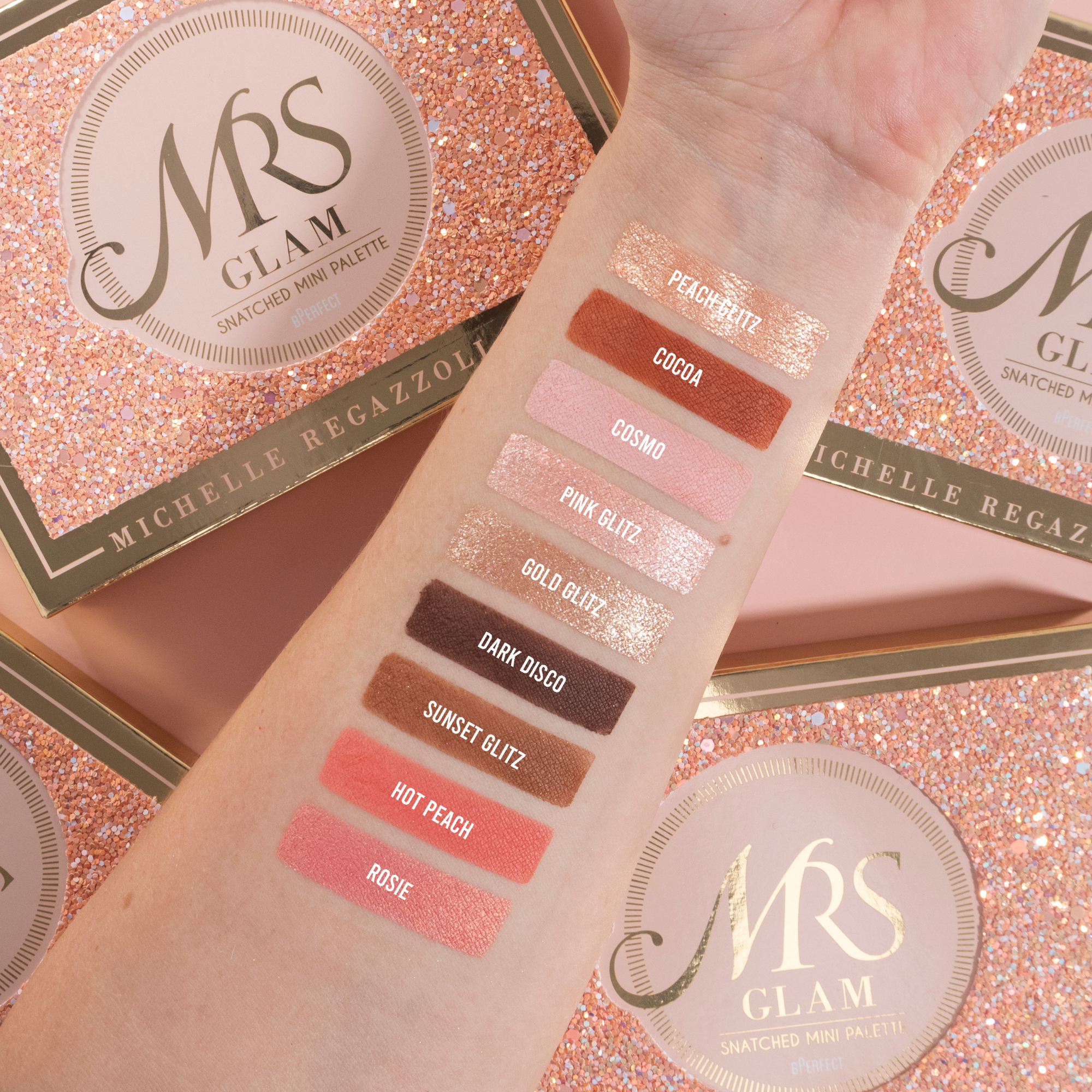 Be Perfect Mrs Glam Snatched Mini Palette Visage Yeux 22 g