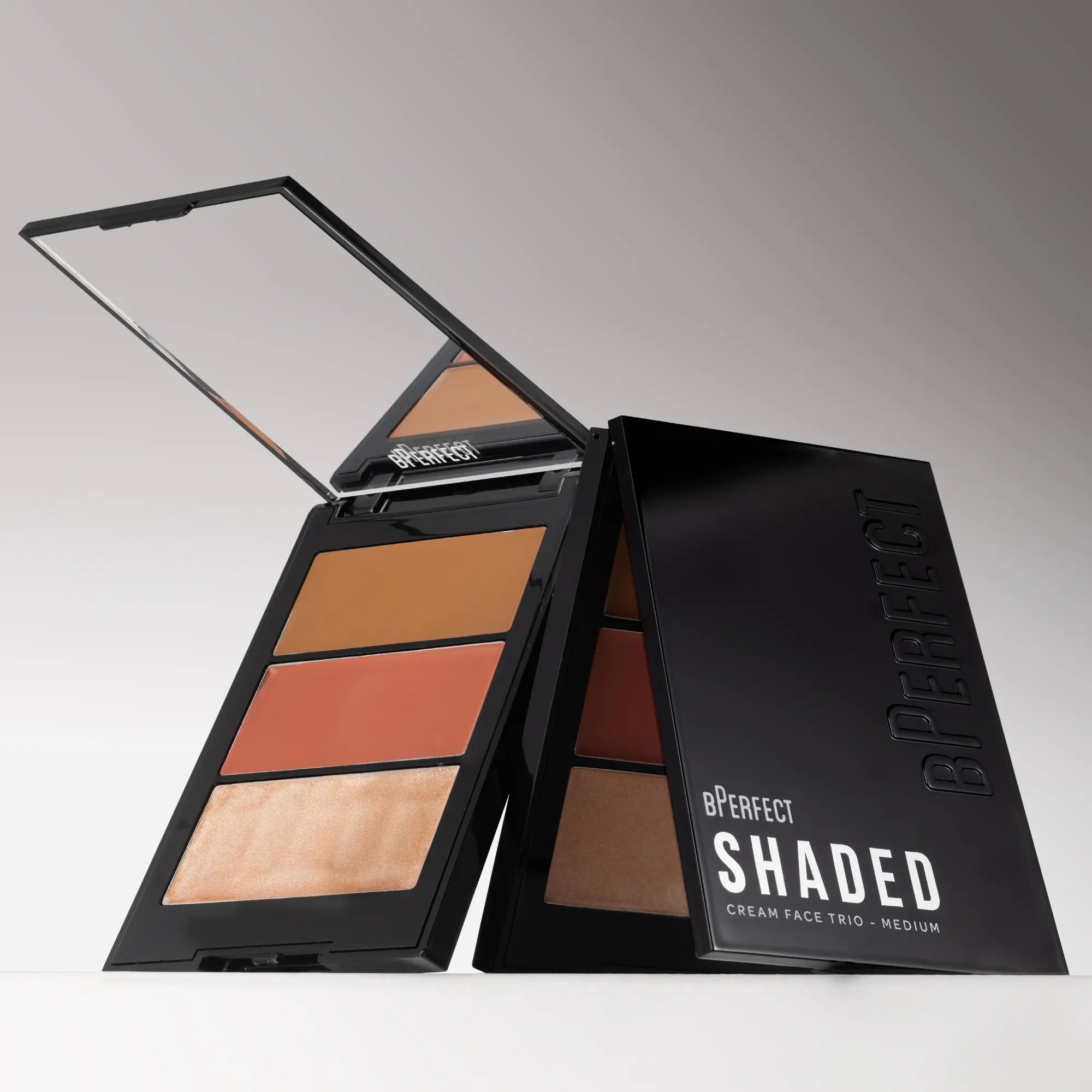 BPerfect Chroma Shaded Cream Face Trio palette teint Medium