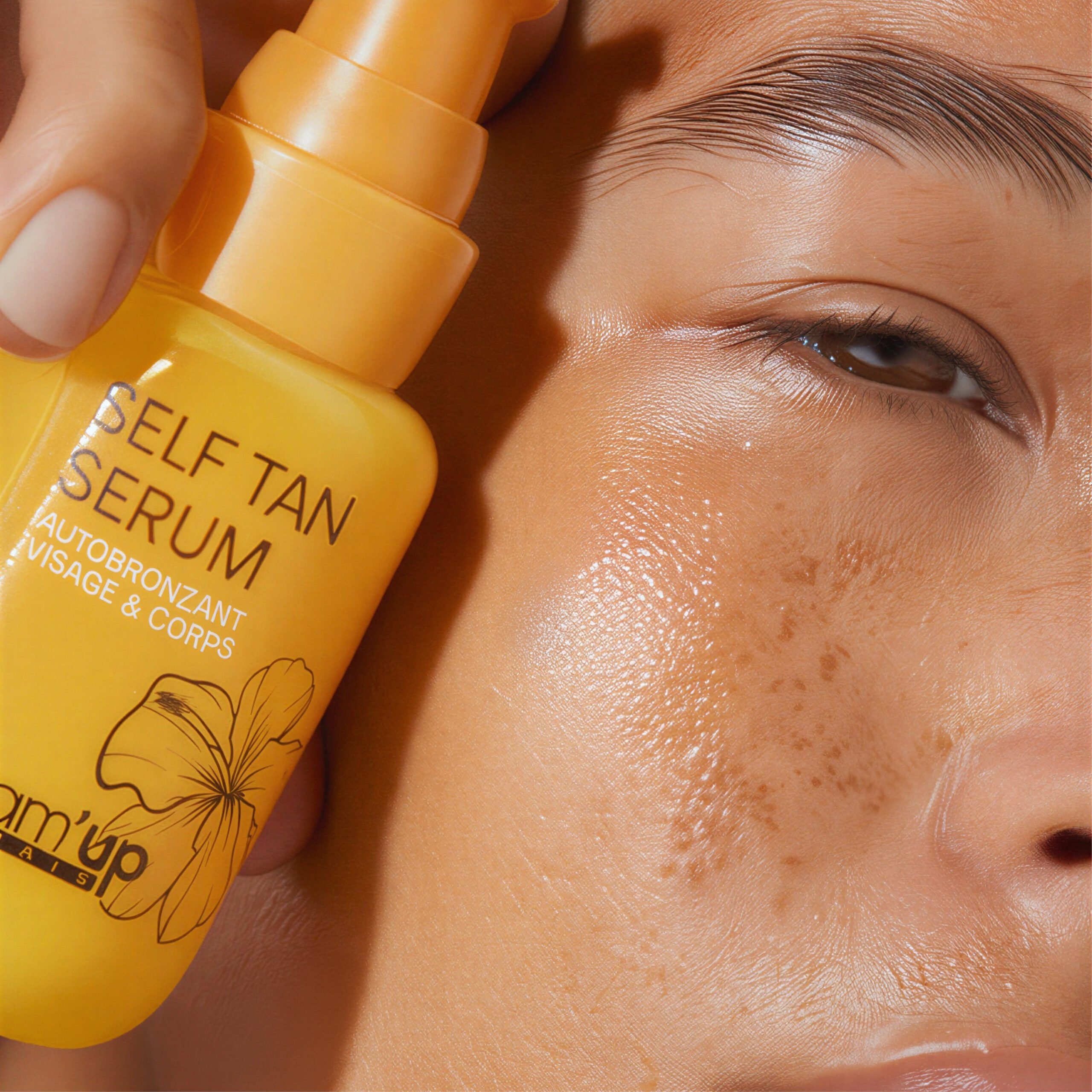 Glam'Up Self Tan Serum Autobronzant Hydratant Visage