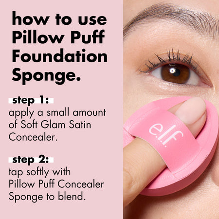 e.l.f. Pillow Puff éponge anti-cernes lot de 3 mini