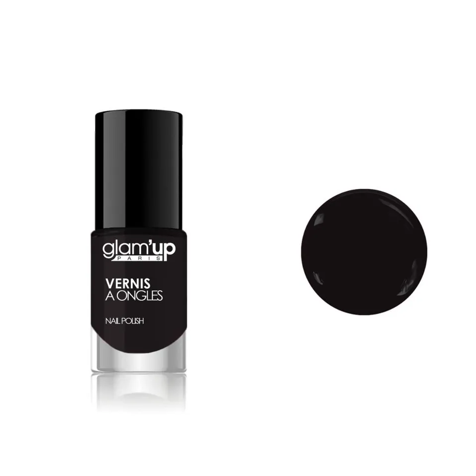GLAM'UP Les Ongles Vernis Noir longue tenue brillant