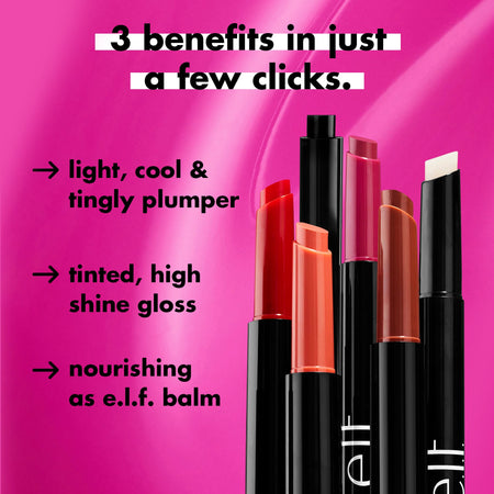 E.L.F. Lips Pout Clout stylo gloss lèvres cerise brillant