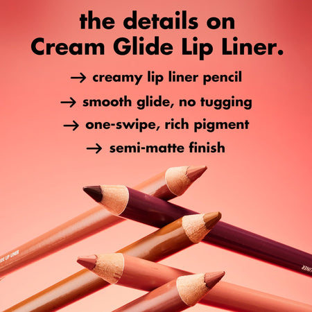e.l.f. Lips Cream Glide Lip Liner crayon lèvres prune semi-mat