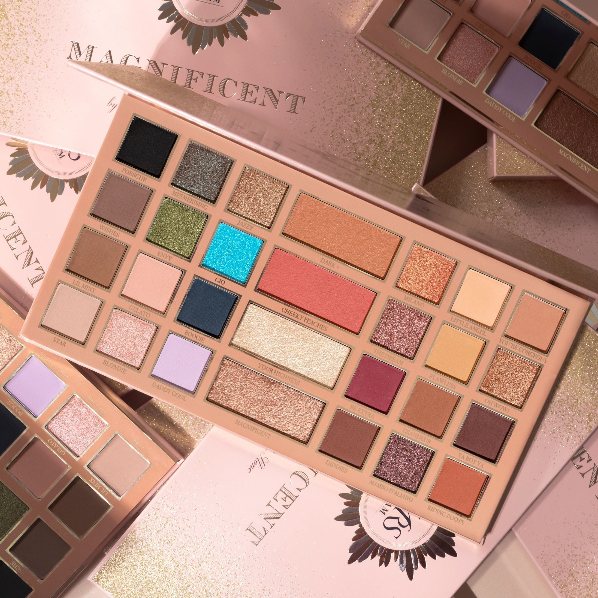 Mrs Glam Magnificent Palette Yeux et Teint 28 Teintes 48 g