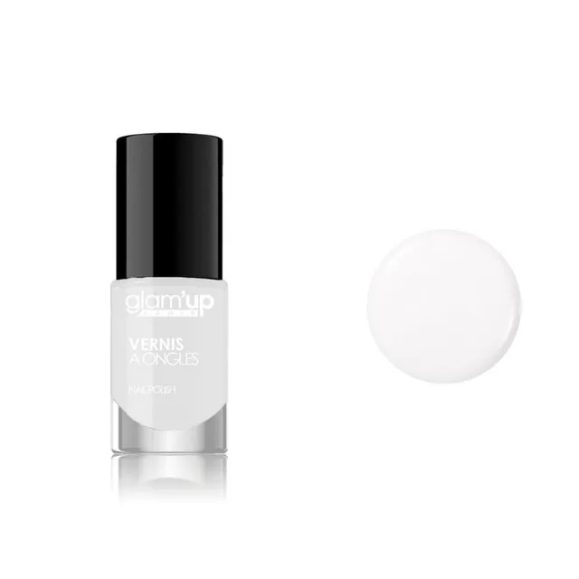 Glam'Up Les Ongles Vernis à Ongles Blanc Brillance