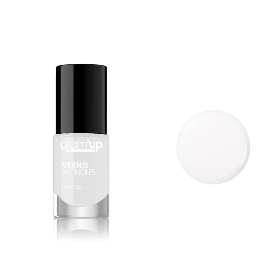 Glam'Up Les Ongles Vernis à Ongles Blanc Brillance