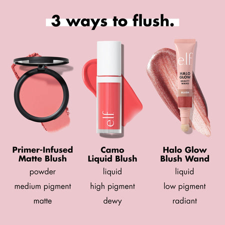 E.L.F. Primer Infused Blush Poudre Mat Longue Tenue
