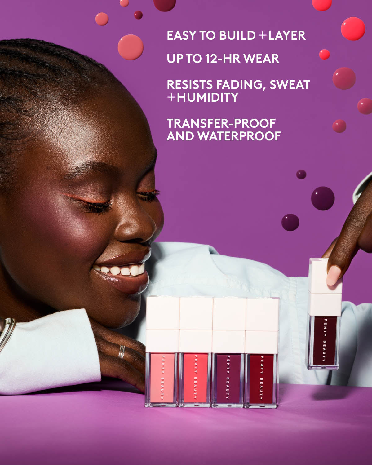 Fenty Beauty Shake N Play Blush Liquide Quit Wine'in Prune