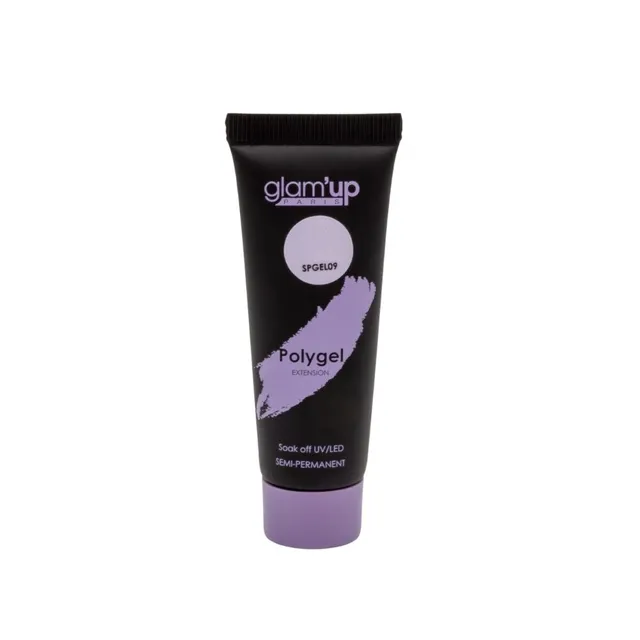 GLAM'UP Les Ongles Poly Gel Semi-Permanent Parme Pastel tube