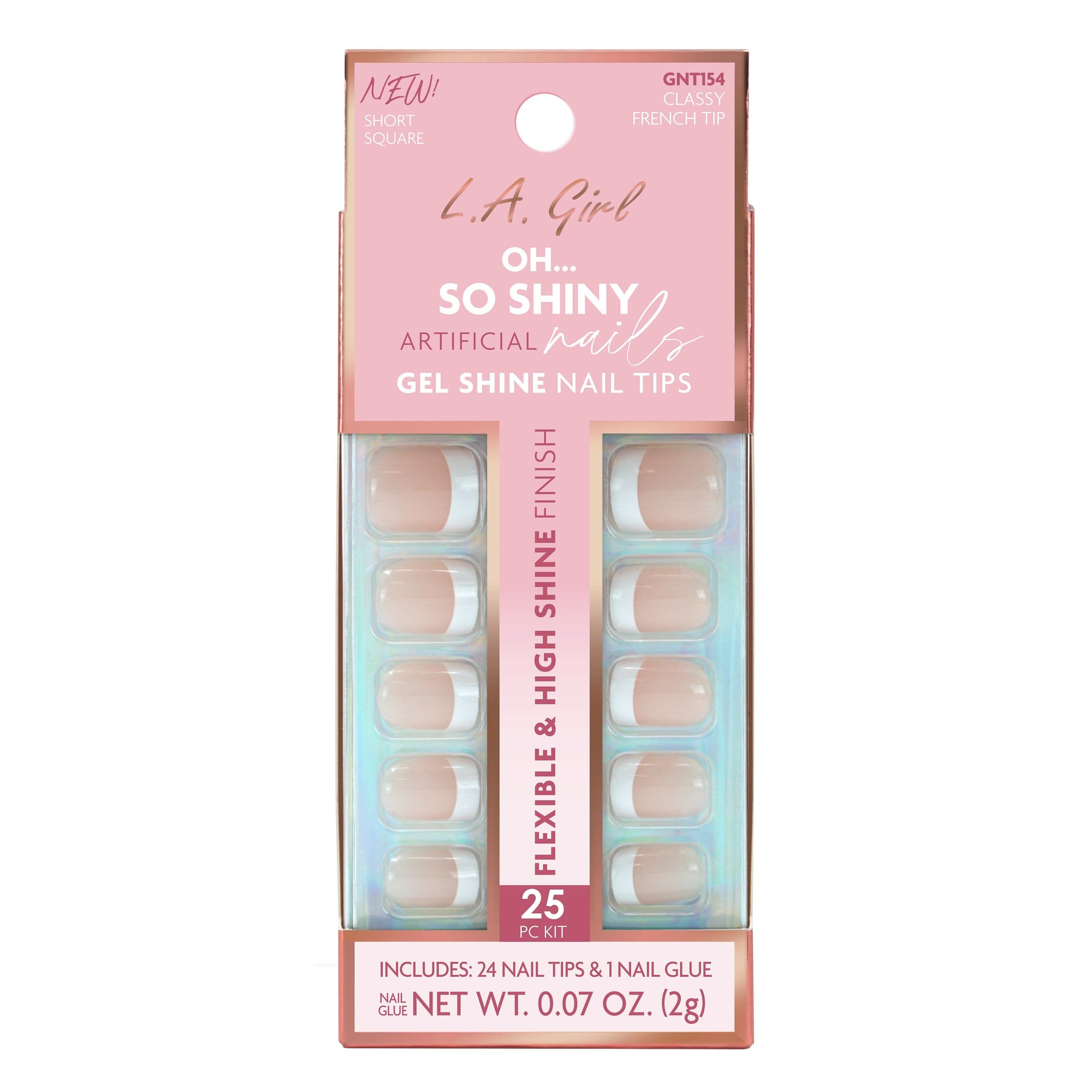 L.A. Girl Nails GNT151AG Cloud Nine faux ongles courts 24 pcs
