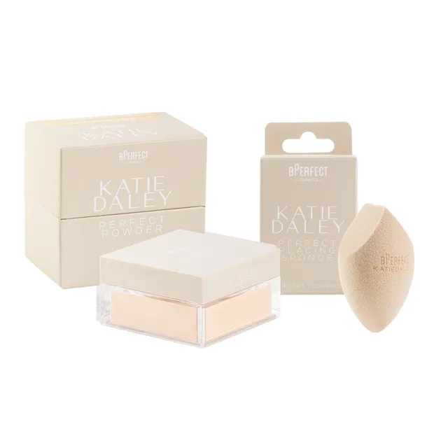 BPerfect x Katie Daley duo poudre Vanilla et éponge