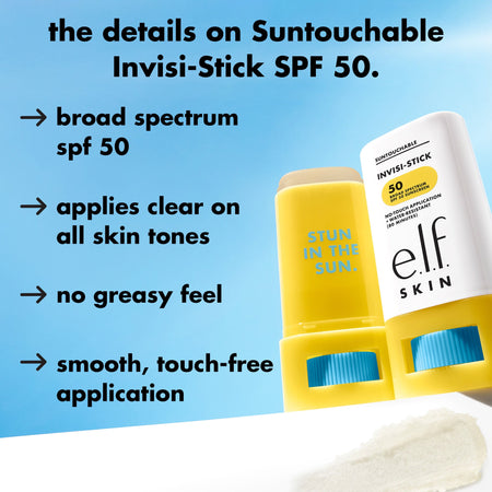 E.L.F. Suntouchable stick solaire visage SPF 50 invisible
