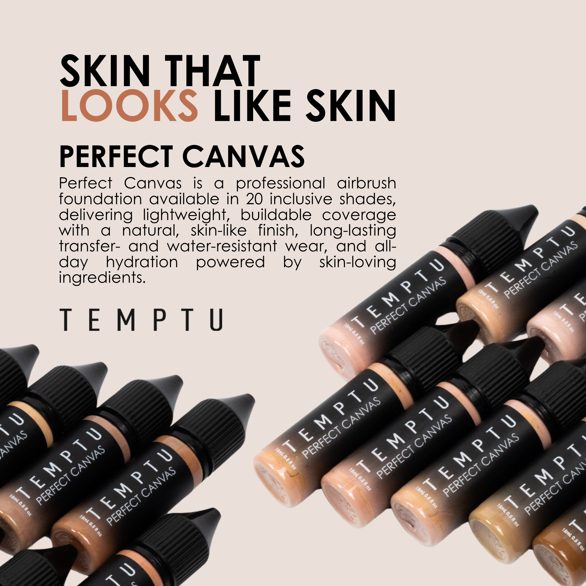 TEMPTU Air Perfect Canvas Essentials kit aérographe teint pro